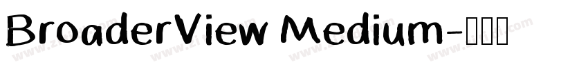 BroaderView Medium字体转换